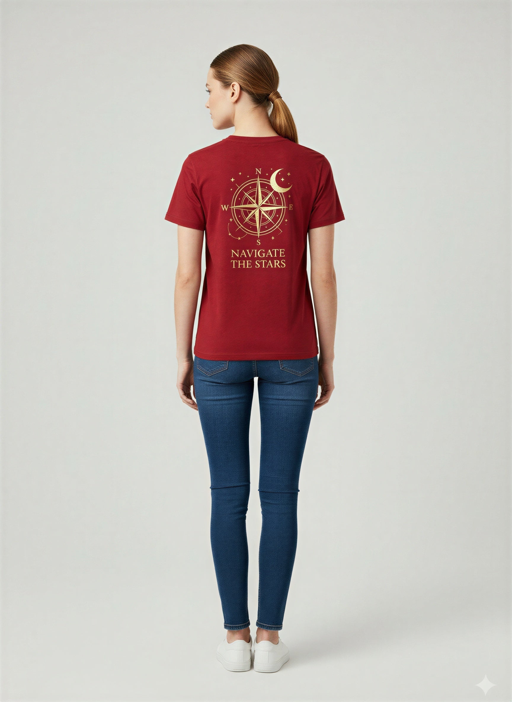 Classic red t-shirt with a comfortable everyday fit displayed on a clean background